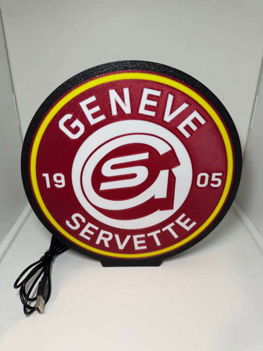 Lightbox lumière led Hockey GENEVE SERVETTE